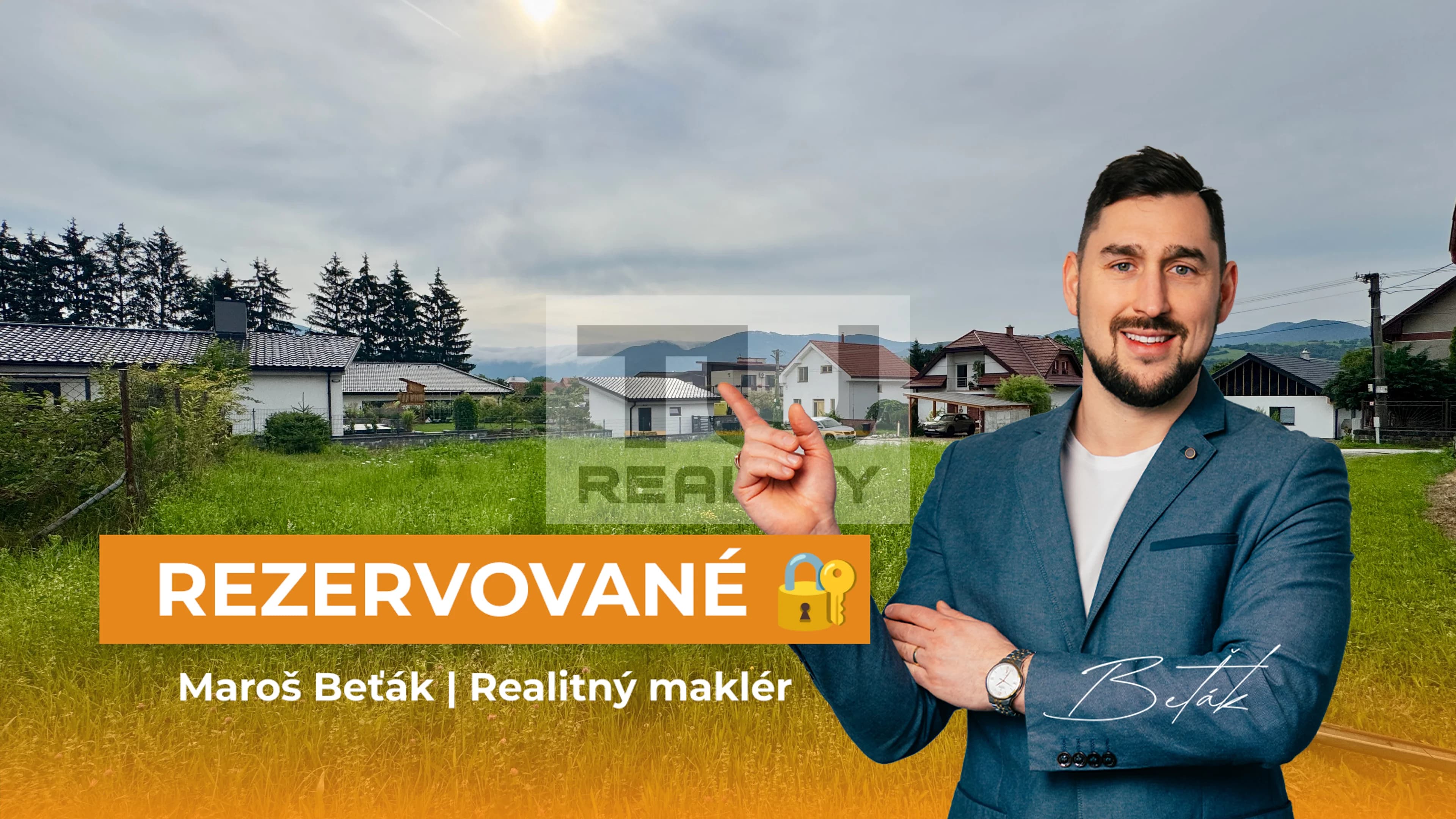 ---- REZERVOVANÉ ---- Na predaj pozemok, Turany